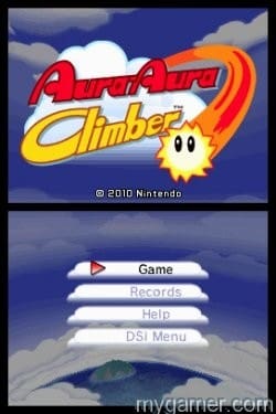 Simple title screen