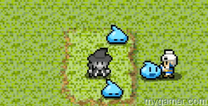 A slime draws near