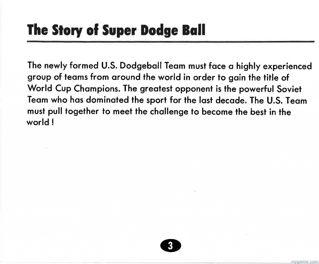 Super D Ball actually had a story line