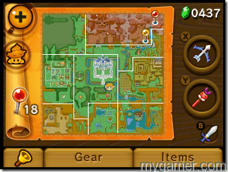 The map screen is well designed