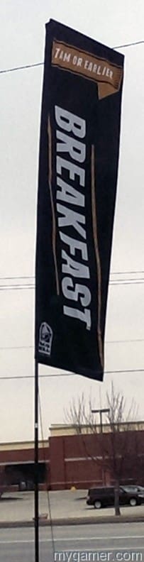 Breakfast flags are a flyin'