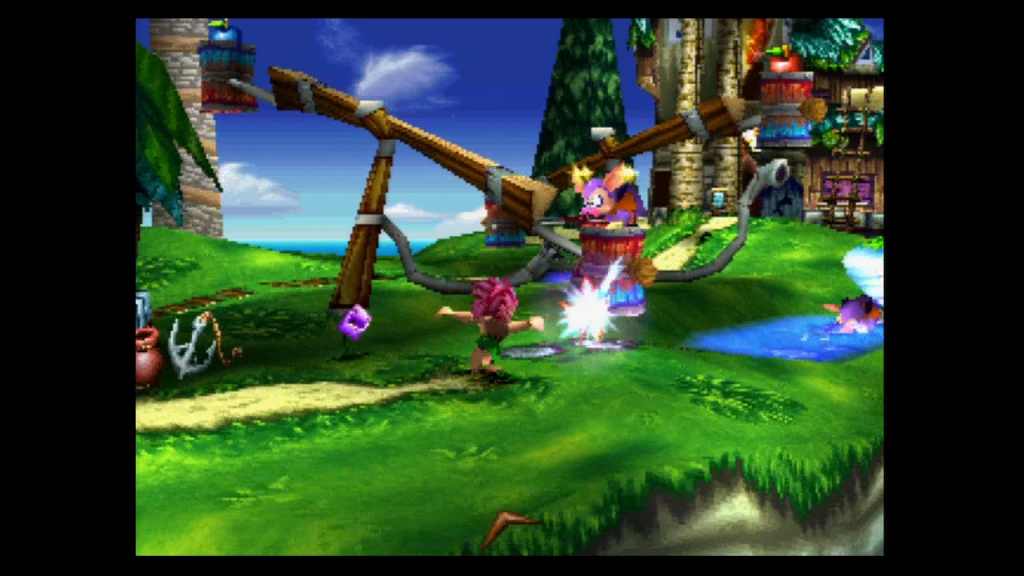 The seesaw puzzle early in the game
