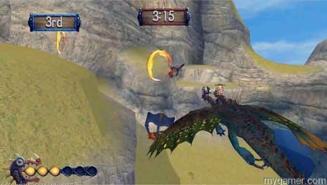 Flying through these weird fire rings is pretty much the entire game