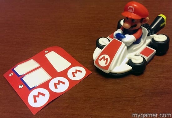 Each toy comes with a couple extra stickers
