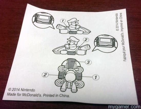 Picture only instruction sticker sheet