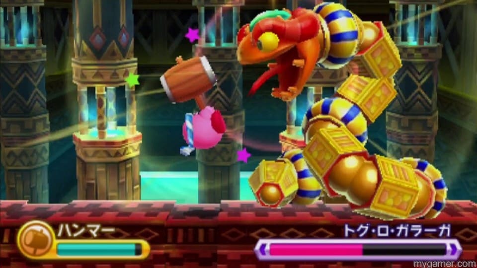 Each world ends with a boss battle
