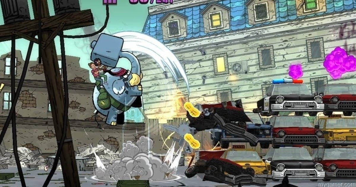 With dash attacks, Tembo sort of makes you think of Sonic...