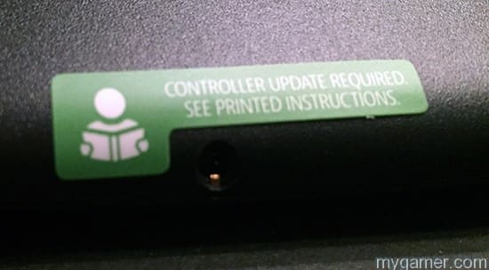 The little sticker on the back let's you know about the update