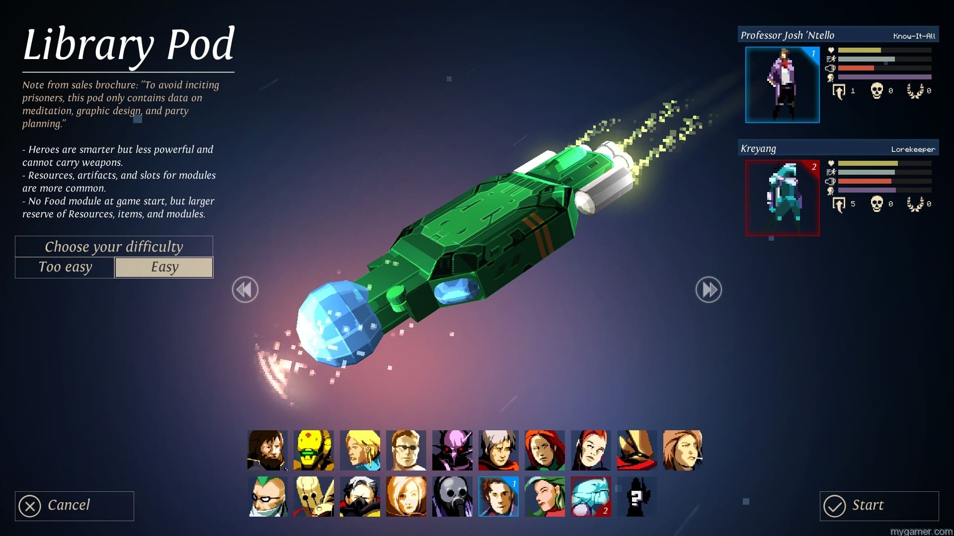 Unlocking new pods and character is super, super hard