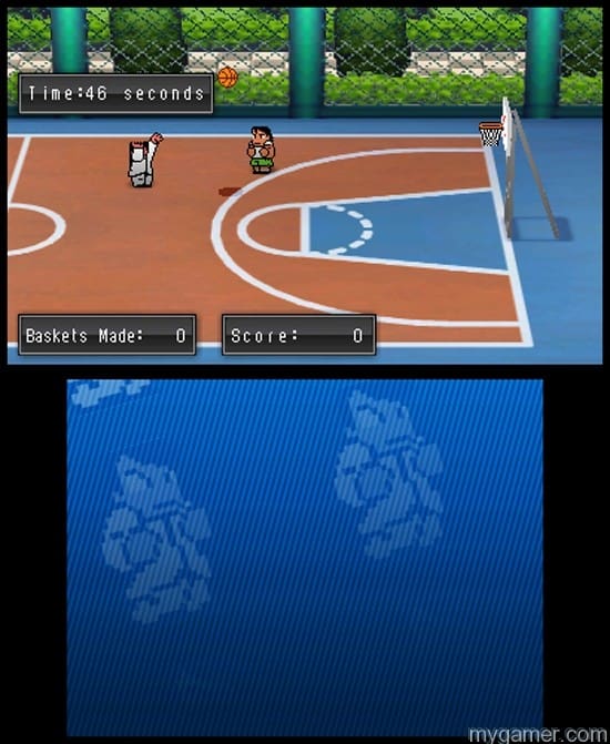 There is also a basketball mini game and the end game Credits are also interactive!