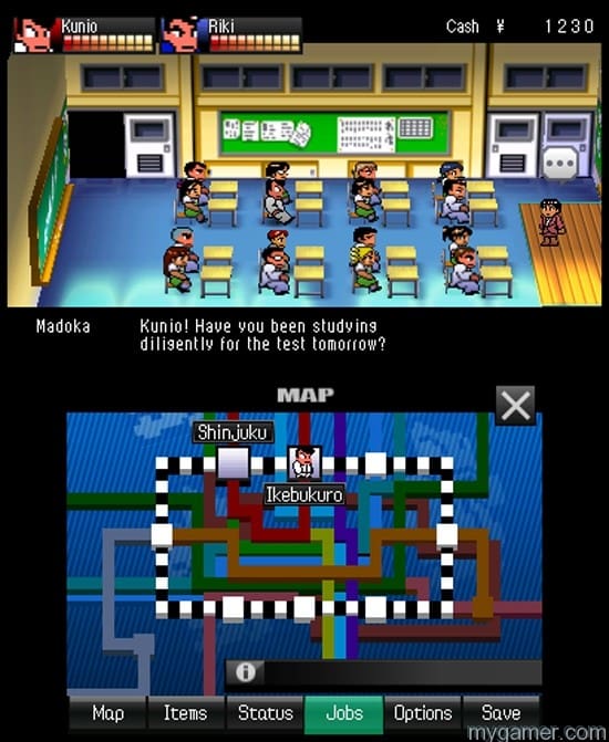The teacher always give Kunio grief