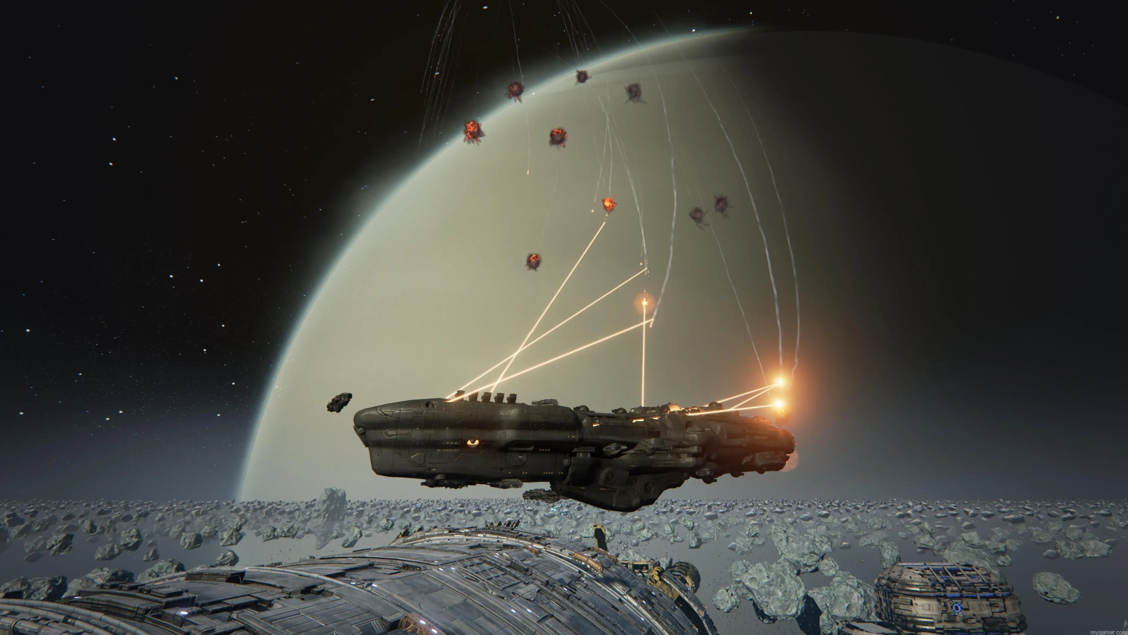 Battle in space in Dreadnought for PC