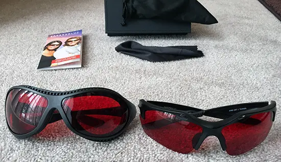 Safety Blue Sleep Savior Glasses front Safety Blue Sleep Savior Glasses front