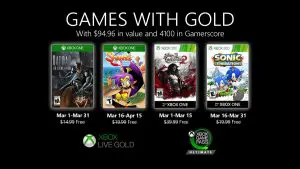 Xbox Games with Gold March 2020