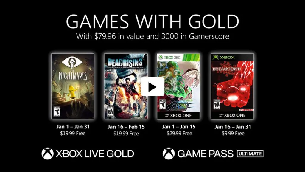 Games with Gold Jan 2021