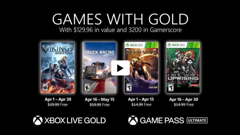 Xbox April 2021