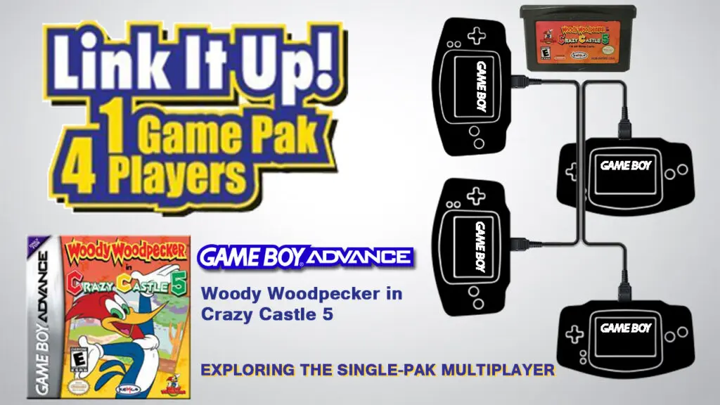 GBA Single Pak link Woody Woodpecker Crazy Ca5