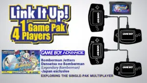 GBA Single Pak link Bomberman Jetters Densetsu no Bomberman Legend