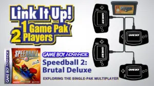 GBA Single Pak link SpeedBall 2 2p