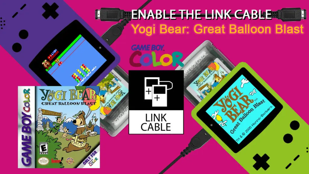 Enable Link Cable Yogi Bear Balloon Blast