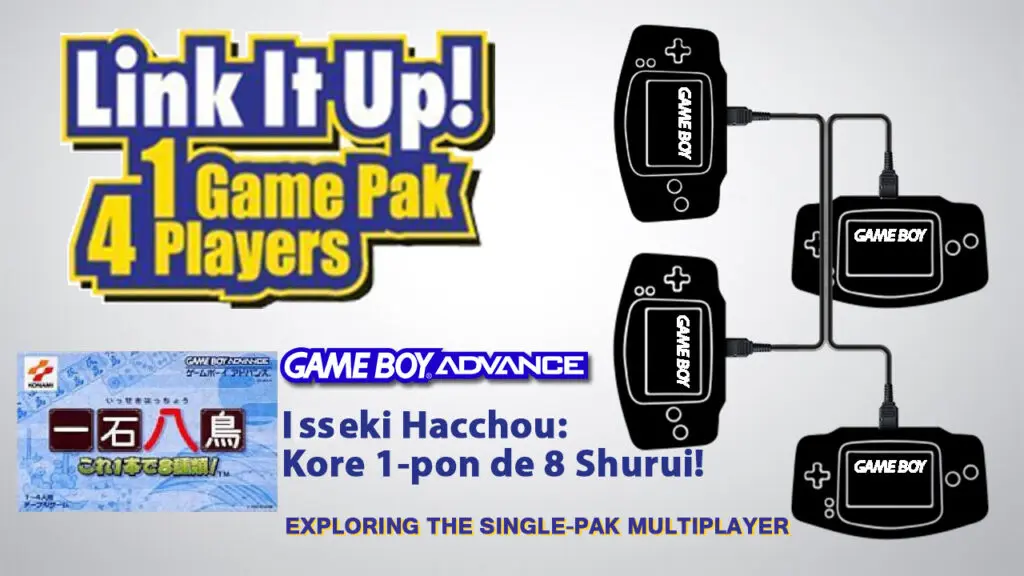 GBA Single Pak Isseki Hacchou Kore 1 pon de 8 Shurui