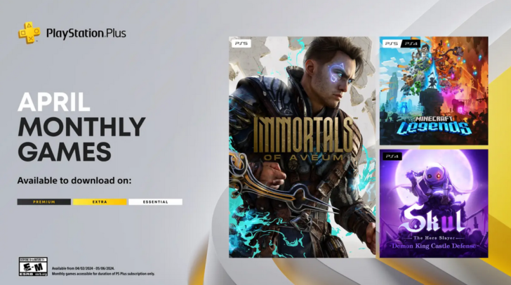 PS April 2024 PS+ April 2024