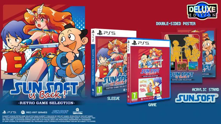 Sunsoft is Back retro game selection