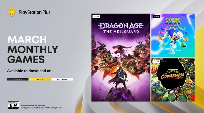 PS March 2025 PS+ March 2025
