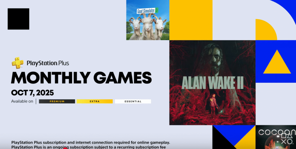 PS+ Oct 2025 free