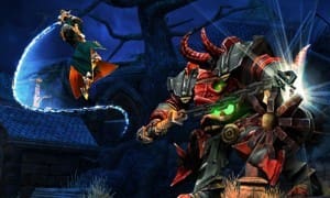 Guilotine on the animated armour