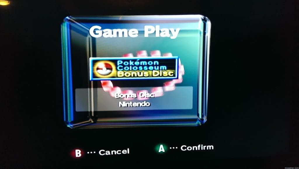 Pokemon Colosseum Play GC Main Menu