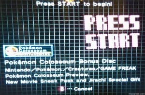 Pokemon Colosseum Press Start