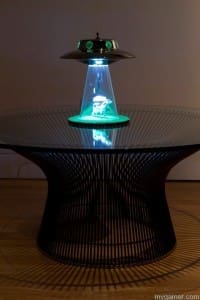 Alien Abduction Lamp Display