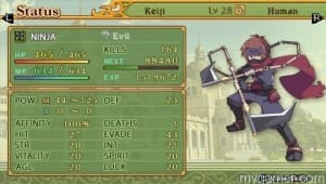 status screen