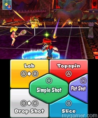 Mario Tennis Open Controls cumbersome controls