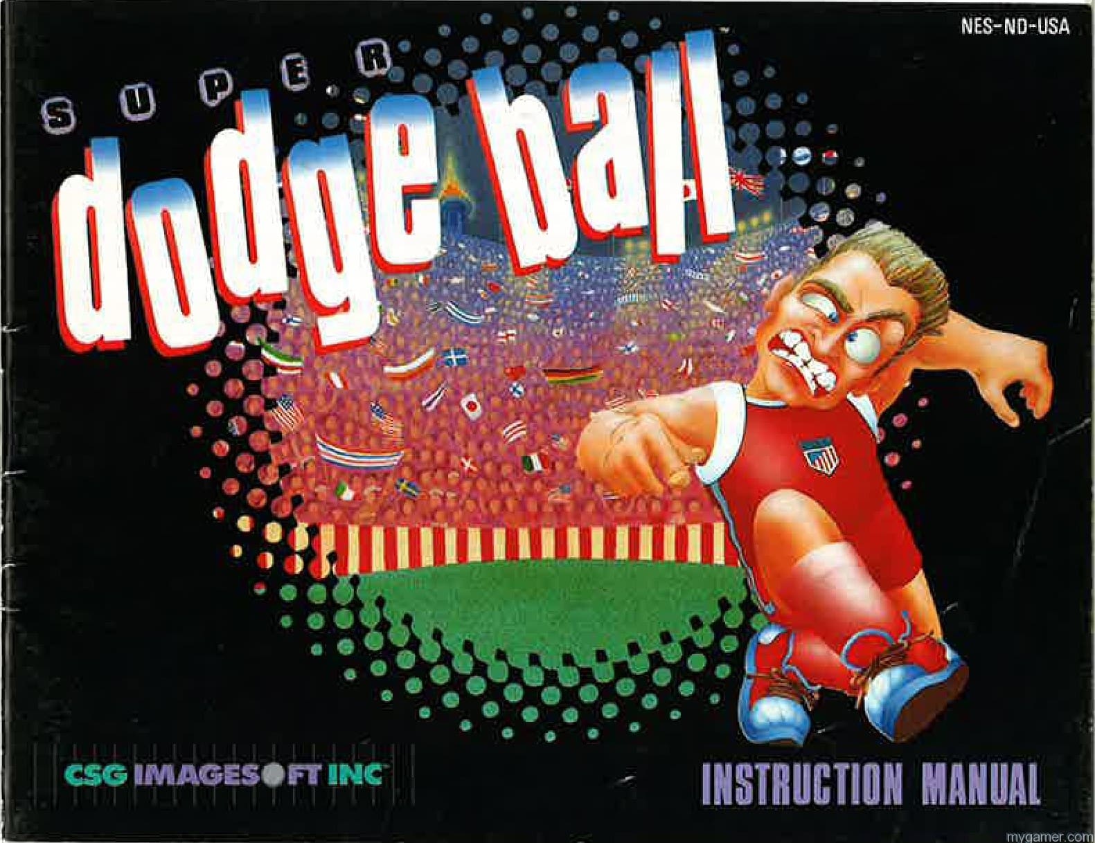 Super Dodge Ball Instruction Scan1