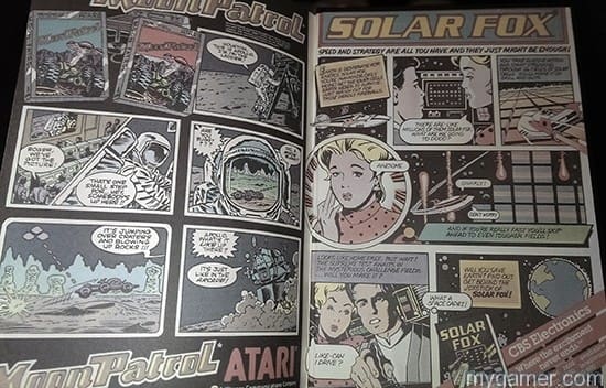 There is even a 2-page spread comic on the inside covers