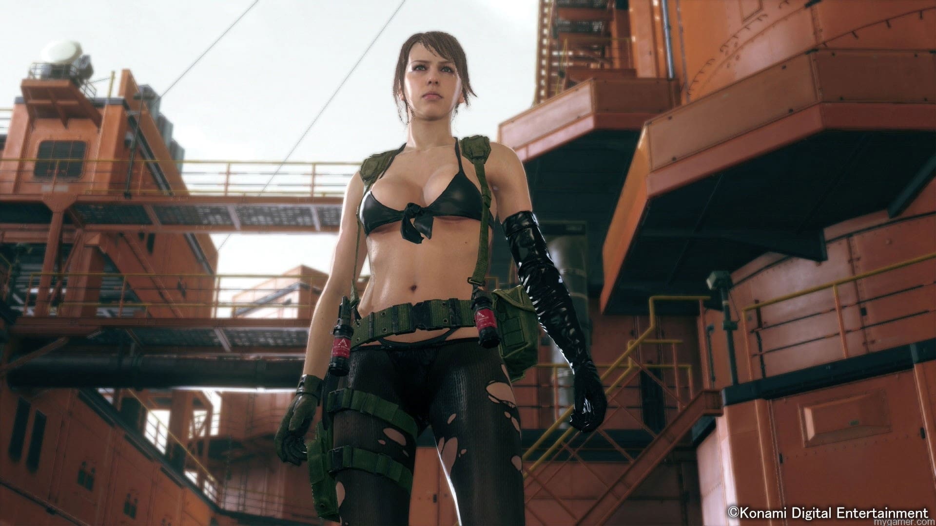 MGSV The Phantom Pain Screen Quiet at Mother Base
