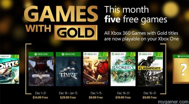 Xbox Games with Gold Dec2015