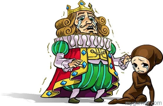 The King reminds me of King of Cosmos from Katamari