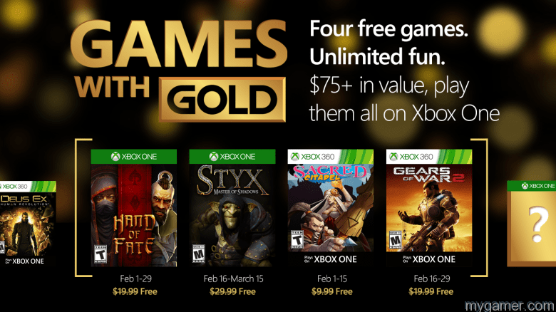 Xbox Live Games Gold Feb 2016
