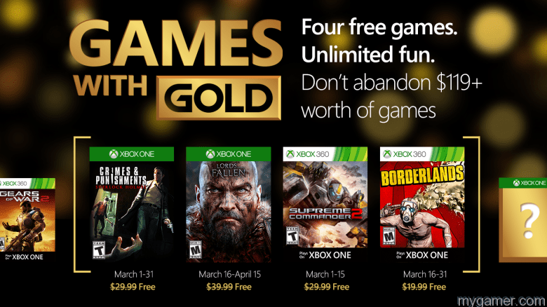 Xbox Live Gold Games March 2016
