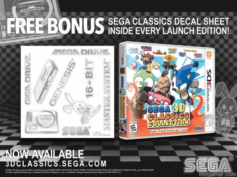 Sega 3D Classics 3DS banner