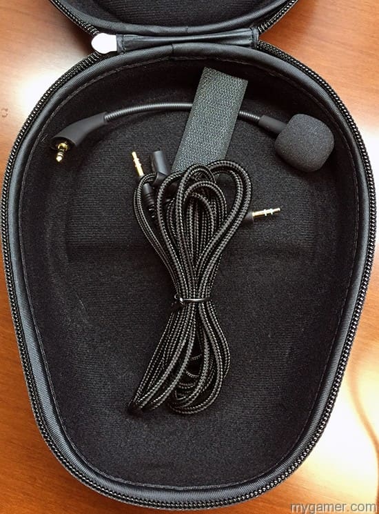 A Velcro strap inside holds down the mic