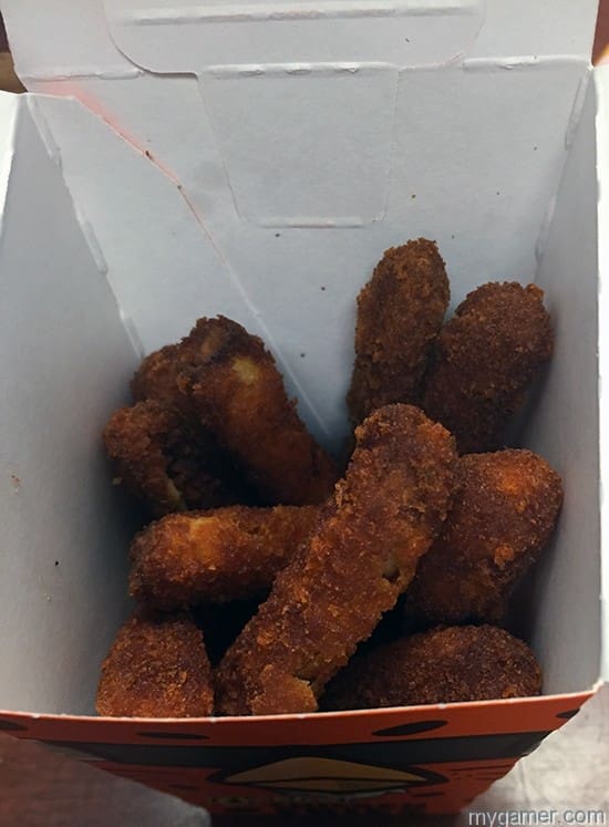 These chicken fries don't even stand up all pretty like how they do in the picture. 