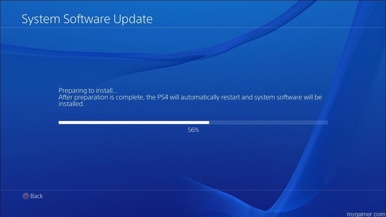ps4 firmware update How often do you see a screen like this?