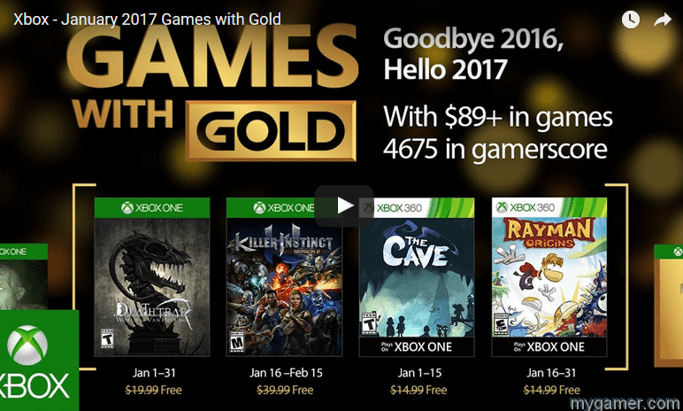 Xbox Games with Gold Dec2016