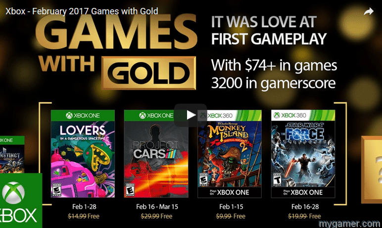 Xbox Games With Gold Feb 2017