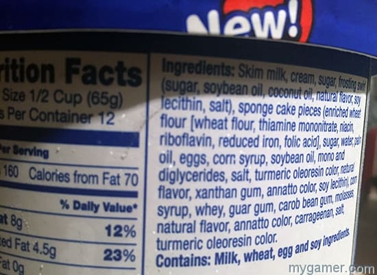Twinkies Ice Cream Ingredients