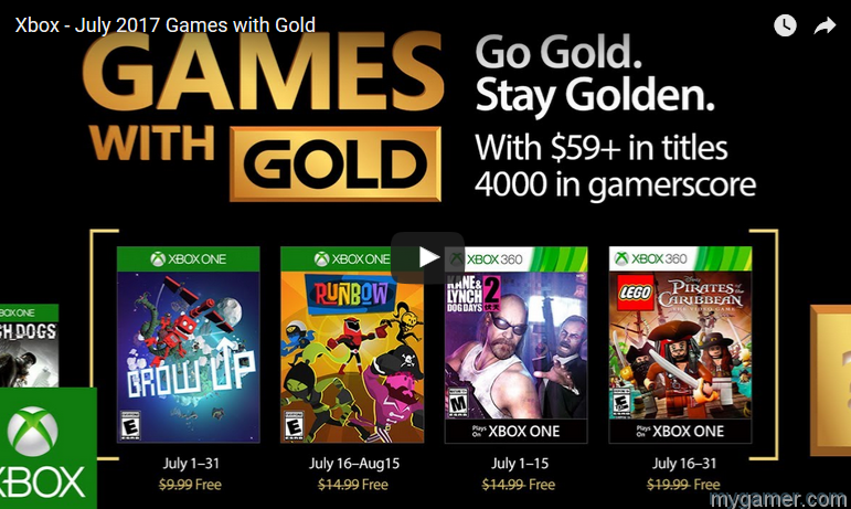 Xbox Games with Gold July 2017